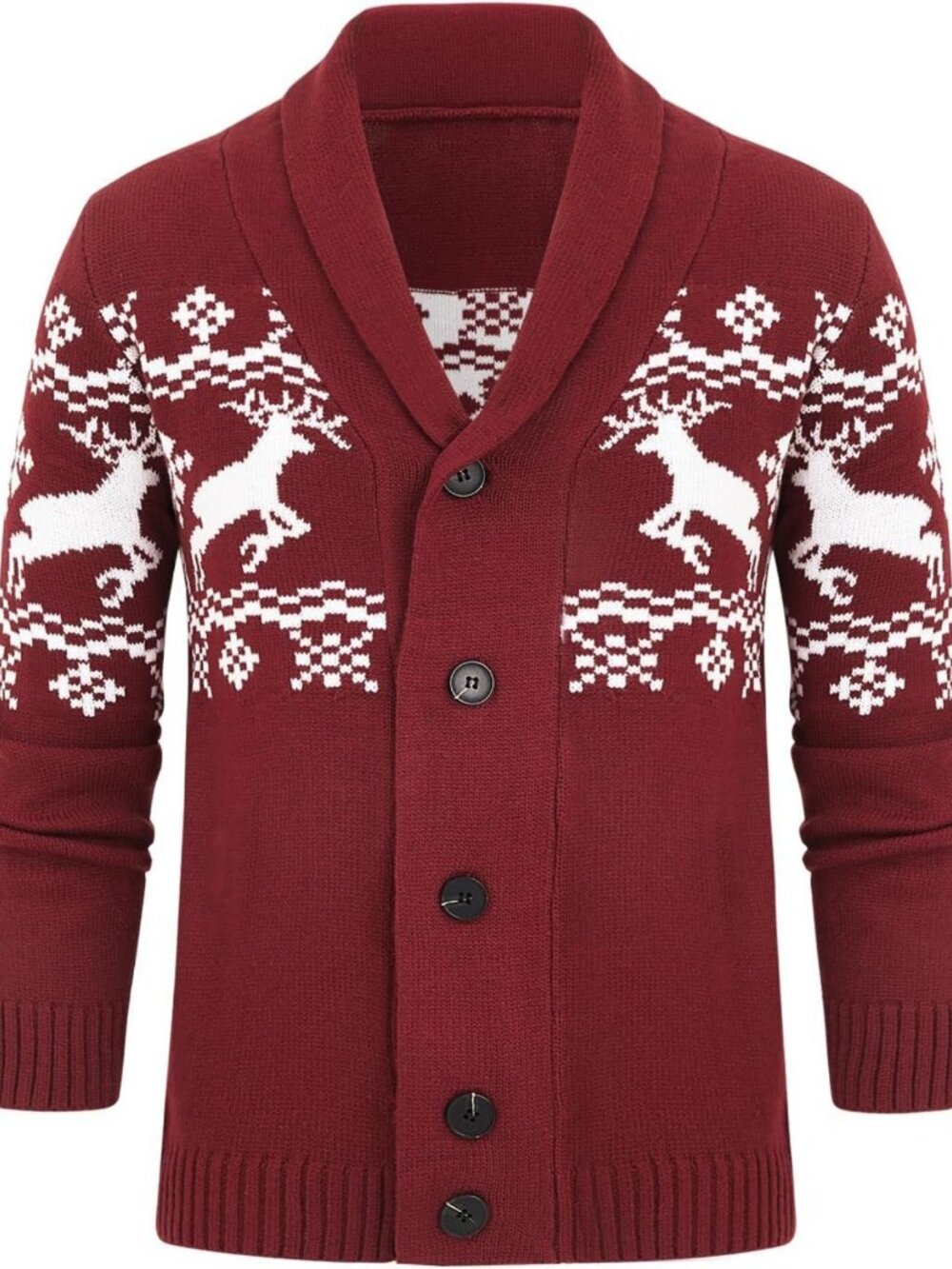 Cozy Cable Knit Shawl Collar Cardigan Sweater for Men - Stylish & Warm Layering